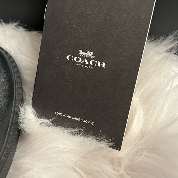 COACH LORY Leather bootie black 7.5B - Picture 10 of 15